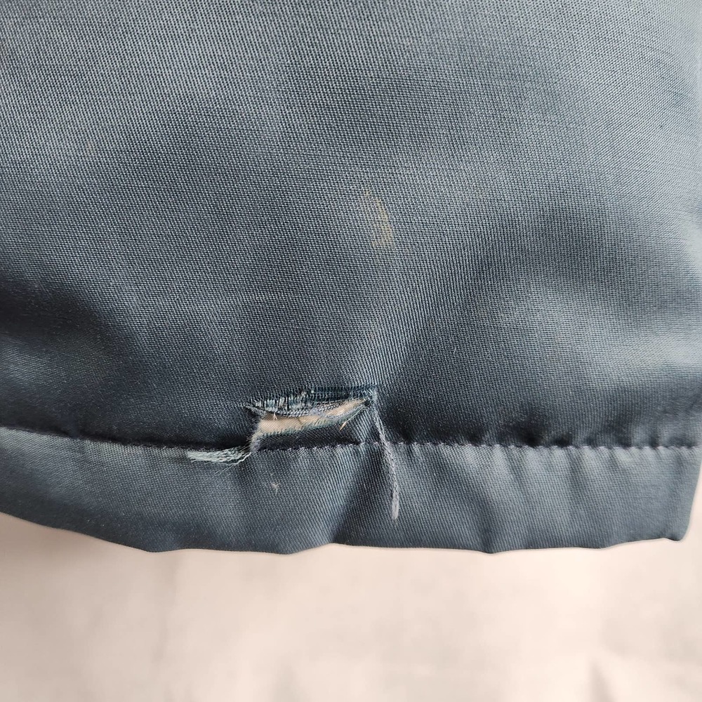 Vintage Mens Sears Parka Coat with Removable Hood Blue Size 44  Down Fill - Picture 7 of 12